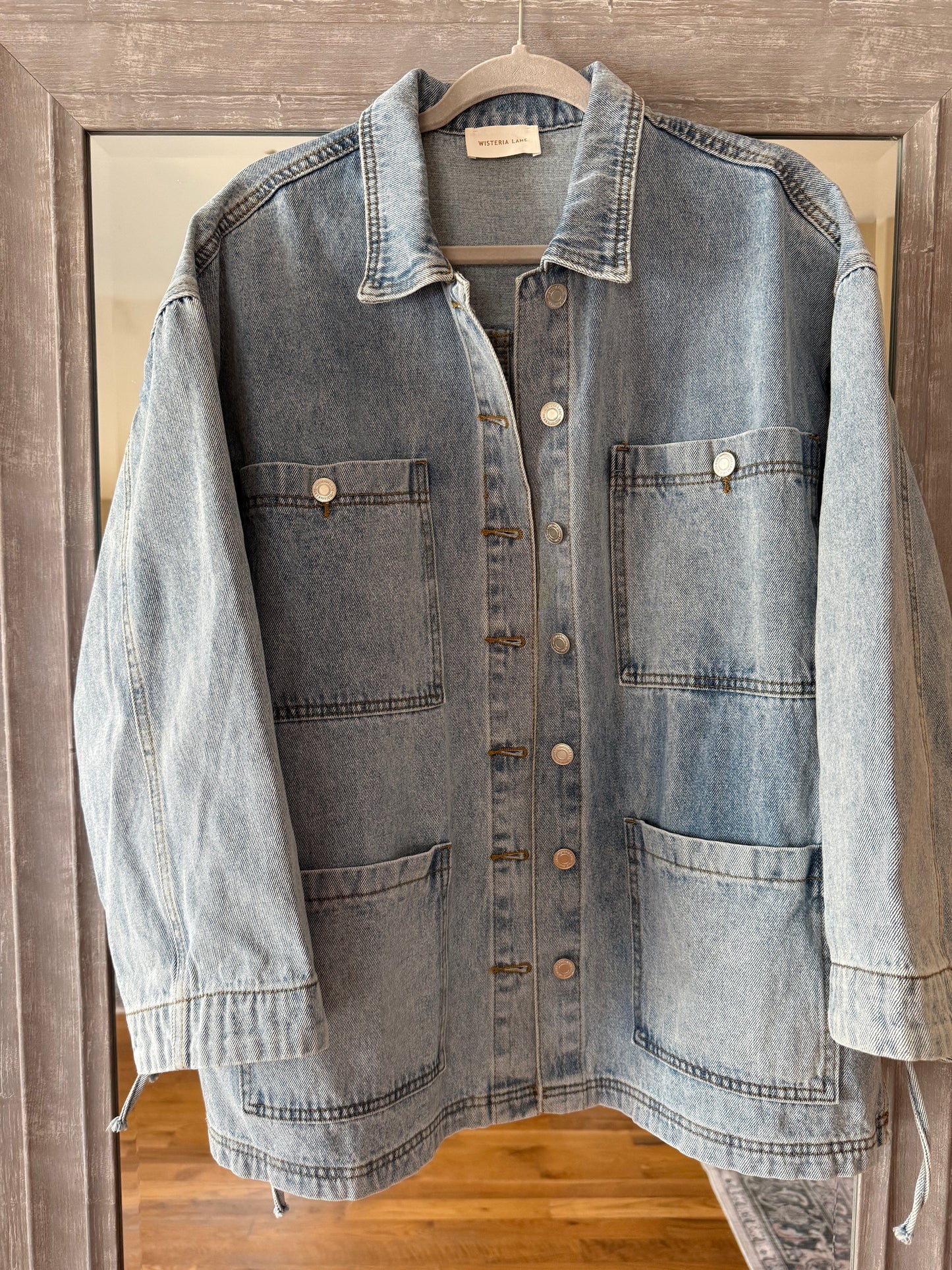 Side Tie Denim Jacket