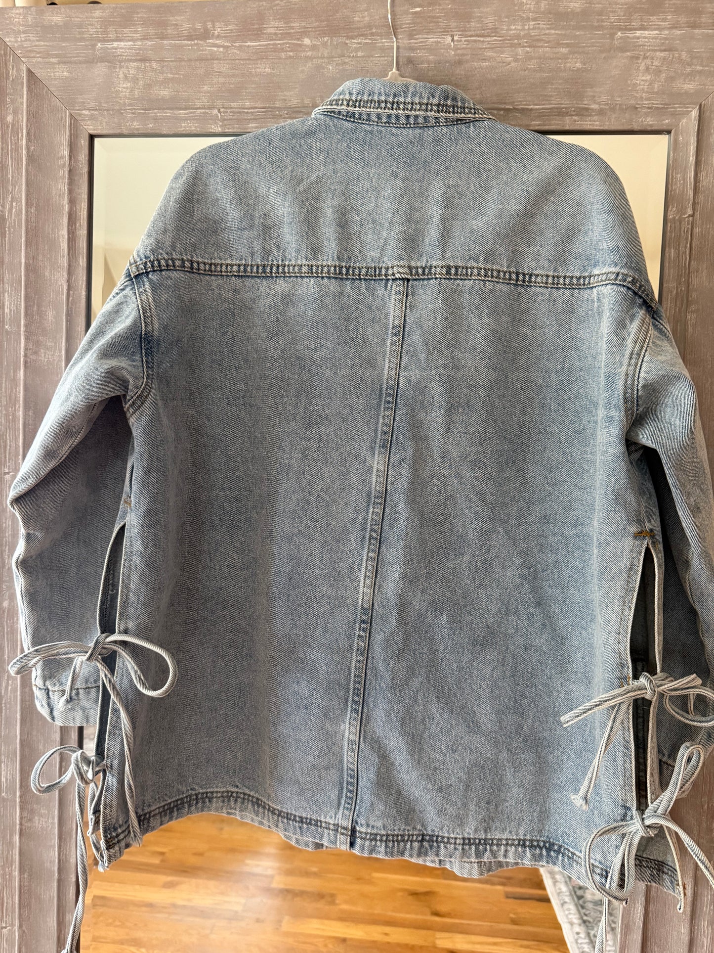 Side Tie Denim Jacket
