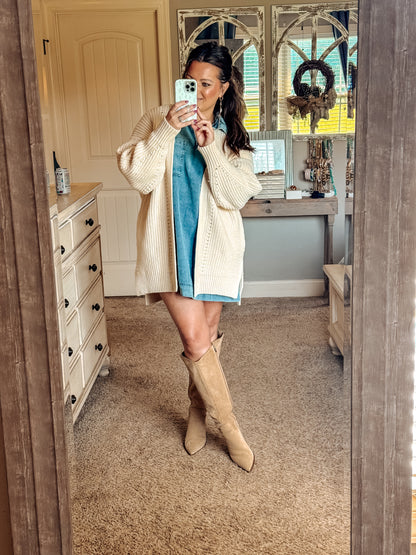 Denim Shift Dress