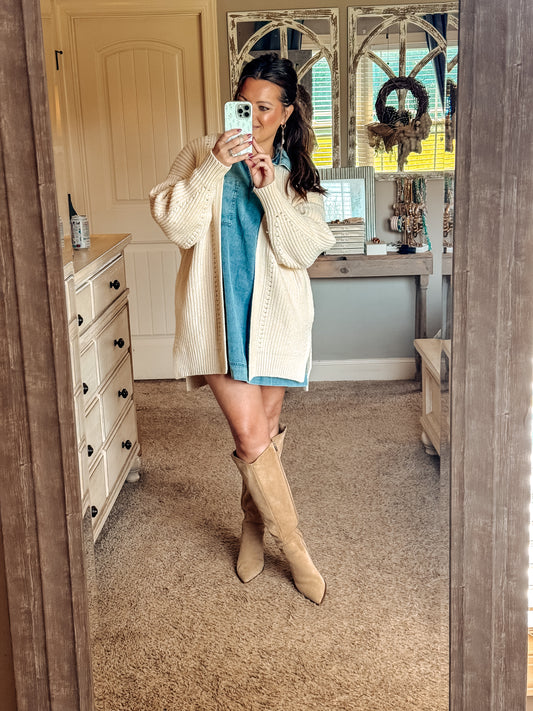 Denim Shift Dress