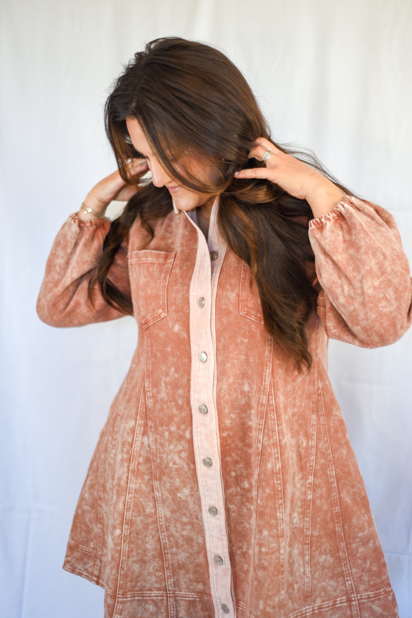 Washed Denim Dress