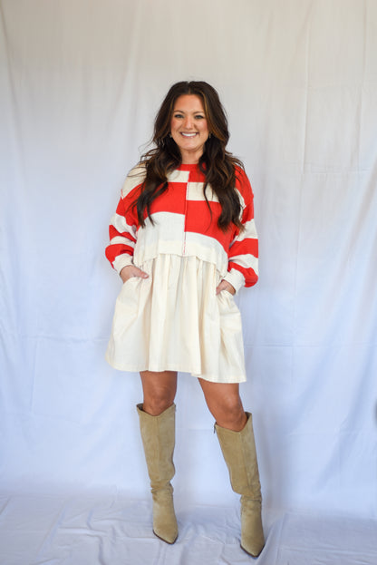 Striped Sweater Dress
