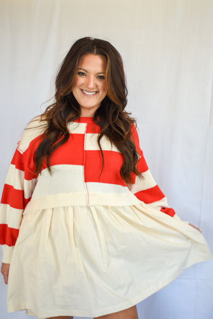 Striped Sweater Dress
