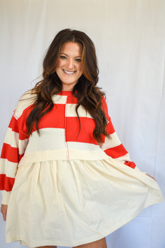 Striped Sweater Dress