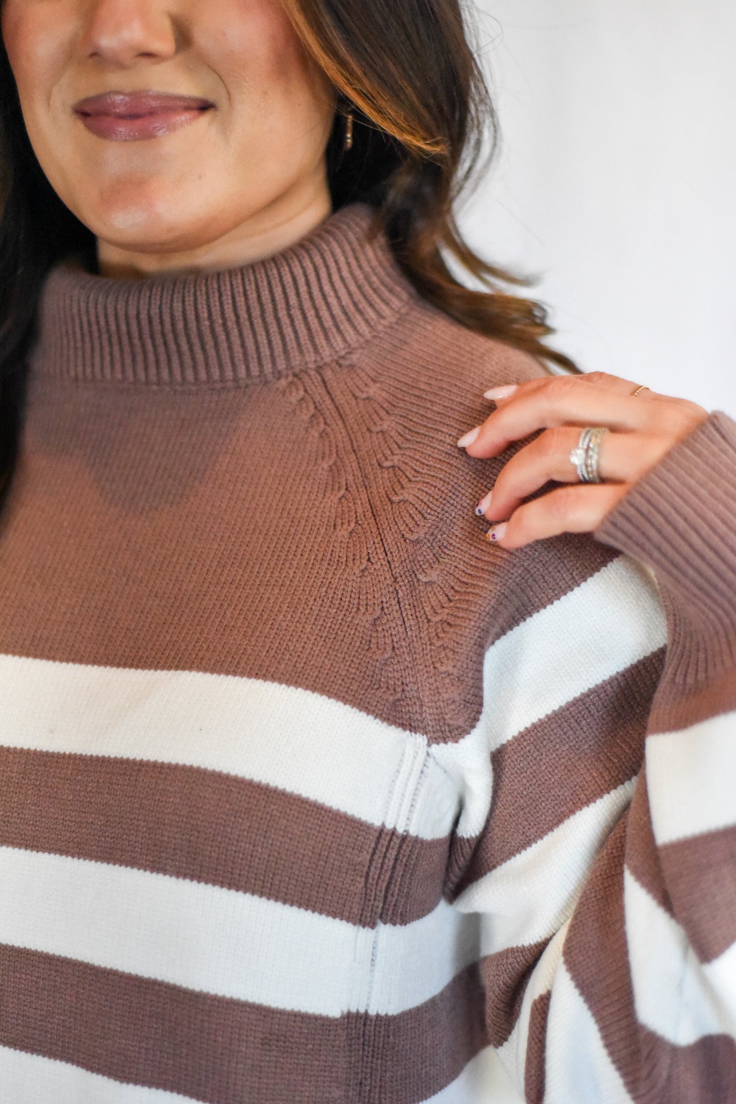 Turtleneck sweater dress